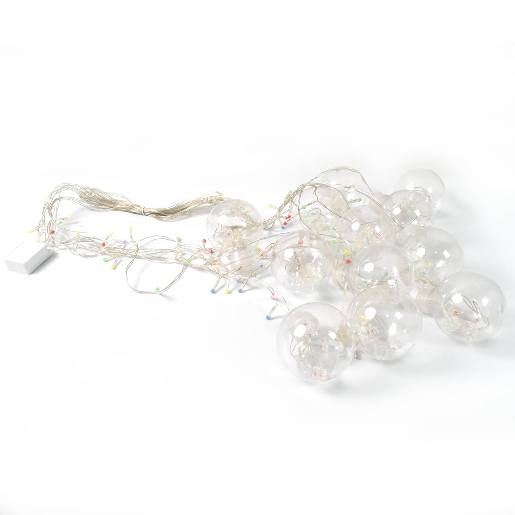 12  Wish Balls Window Curtain String Lights with 8 Flashing Modes Decoration for Home Decoration, Diwali & Wedding LED Christmas Light Indoor and Outdoor Light ,Festival Decoration (Plastic, Multi Color)
