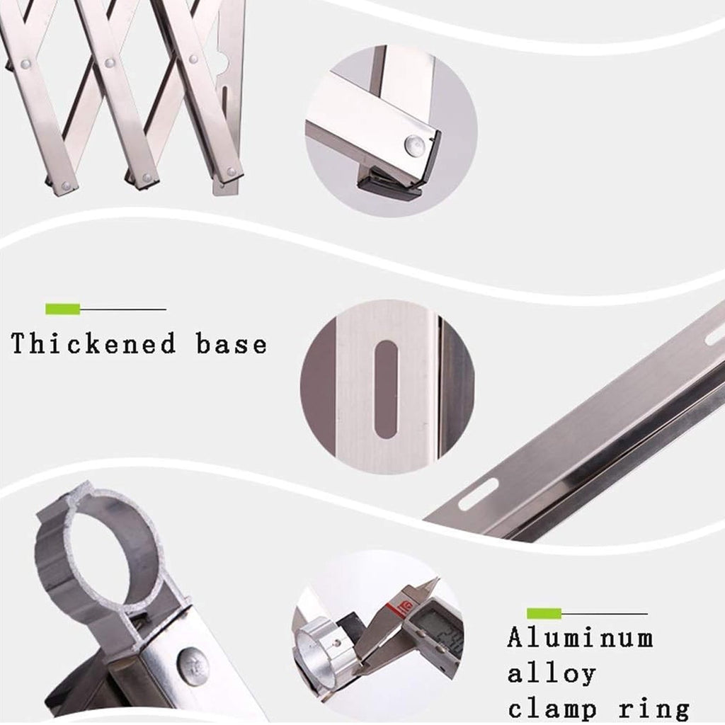 Clothes Rail Rack for Drying Clothes with Foldable Airer & Towel Holder for Home