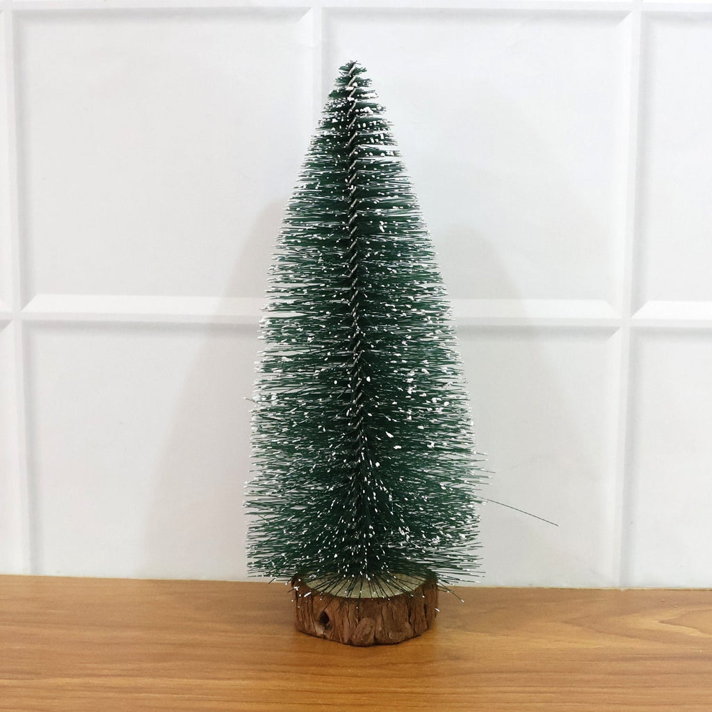 Mini Artificial Christmas Tree with Snow Effect (1 Pc)