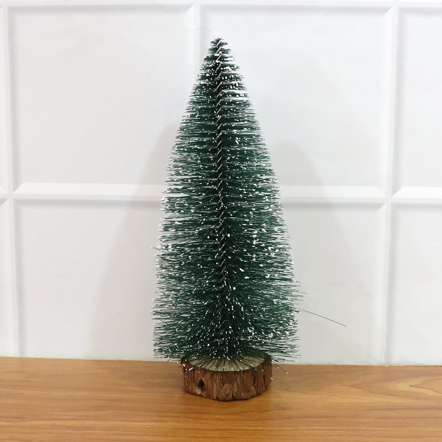 Mini Artificial Christmas Tree with Snow Effect (1 Pc)