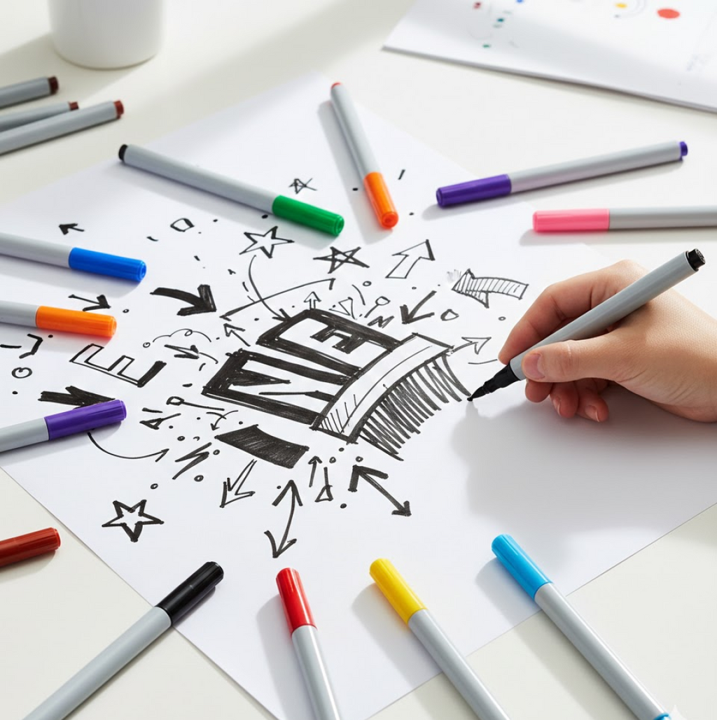 10 Pc Permanent Black Marker