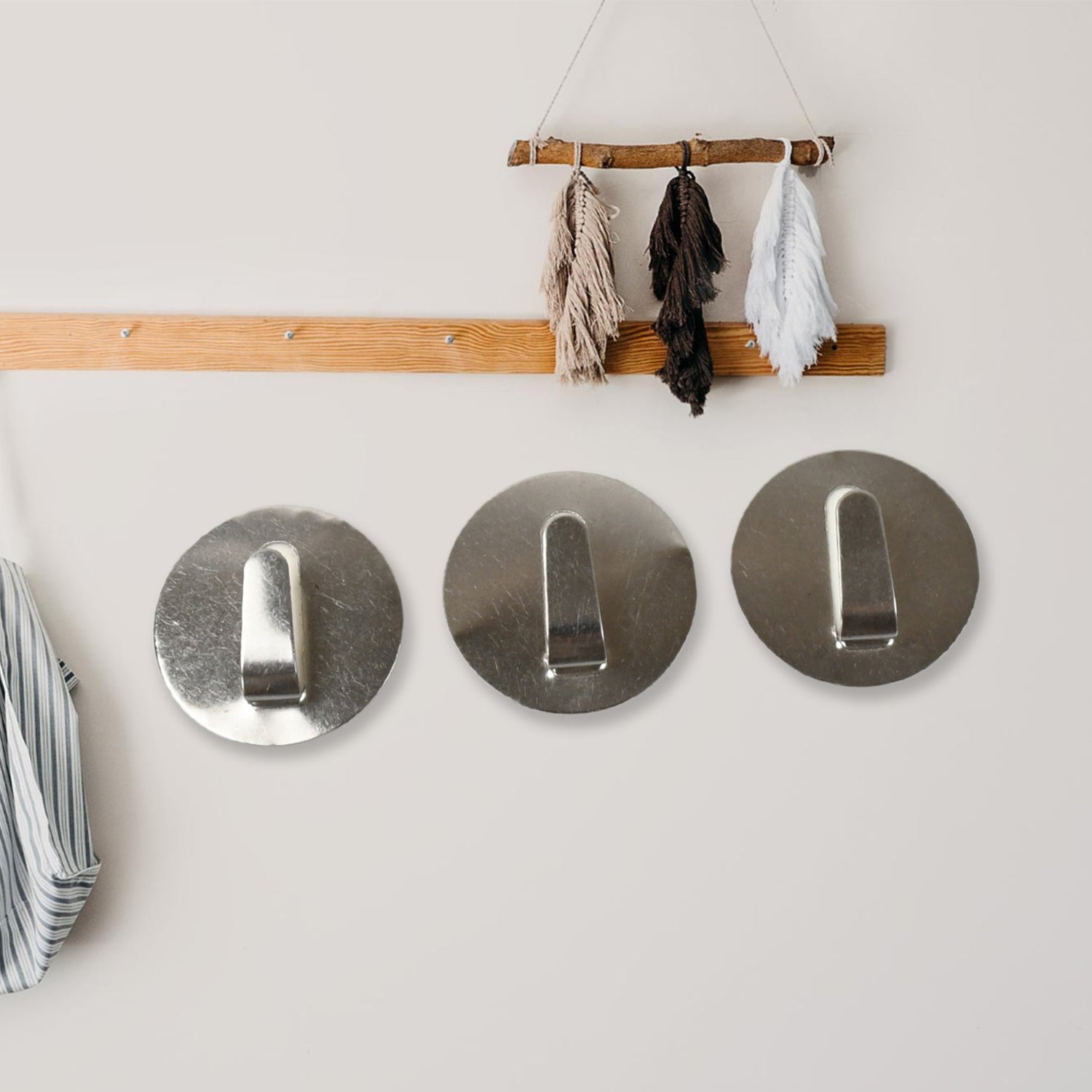 Self- Adhesive Hooks, for Hanging Robe Coat Towel Kitchen Bathroom and.
