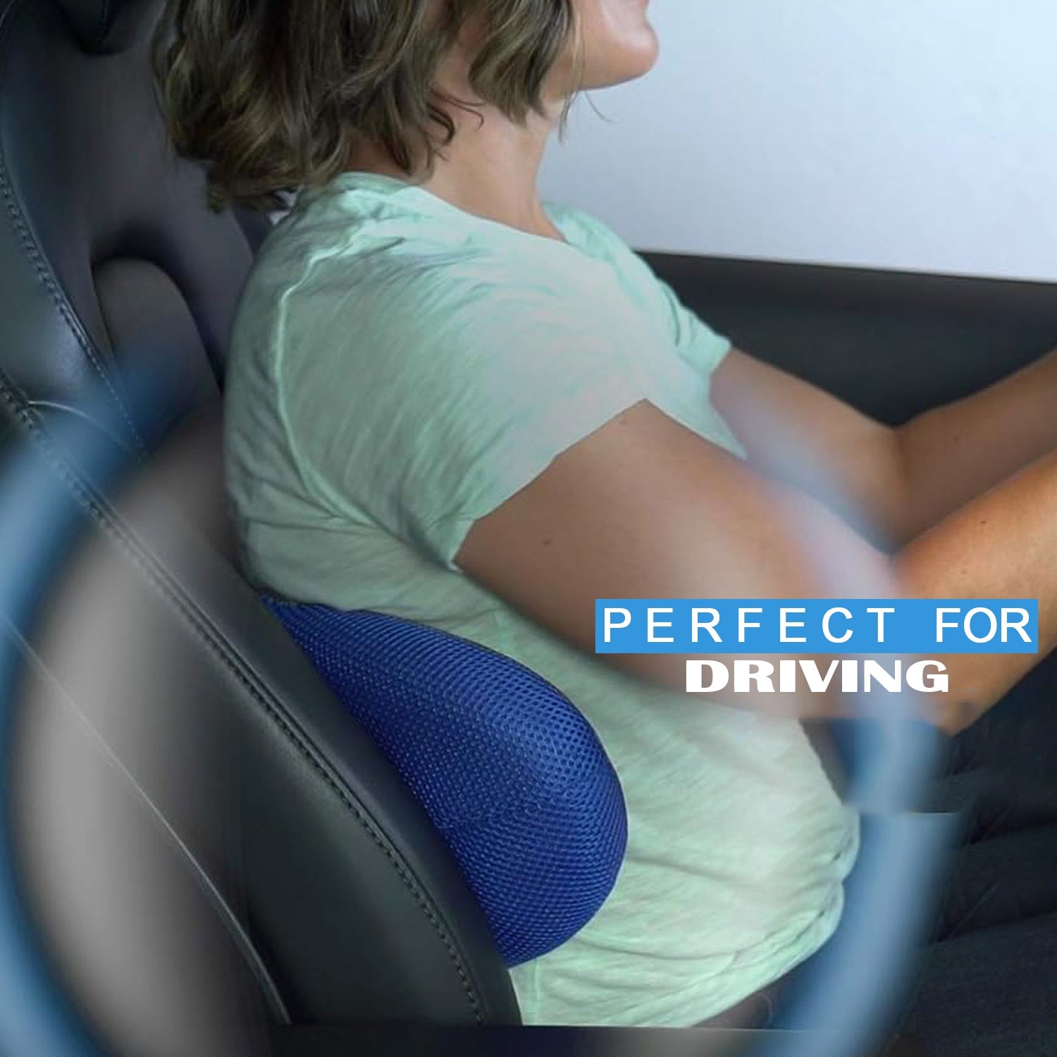 Ergonomic Orthopedic Back Support Pillow (18 x 9 Inch / 1 Pc)